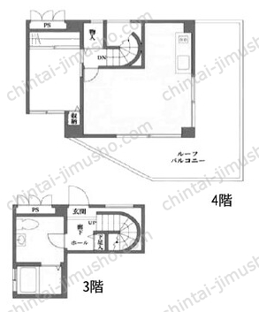 Kハウス3階の間取図