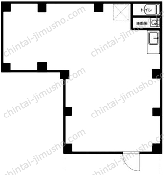 山安ビル1Fの間取図