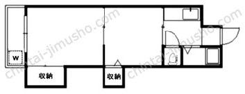 花月マンション4階の間取図