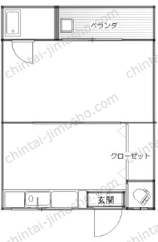東山鈴房荘2階の間取図