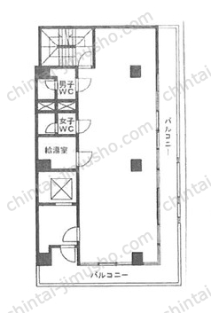第2東邦ビル5階の間取図