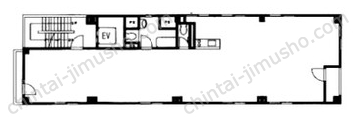 Floor and Walls Hacchobori／フロアーアンドウォールズ八丁堀ビルの間取図