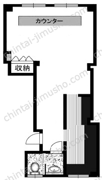 藤舟ビル3階の間取図