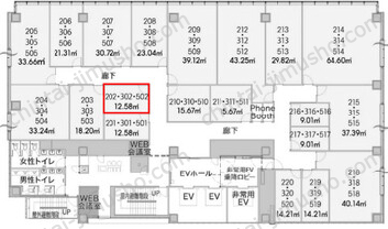 H1O日本橋茅場町の間取図