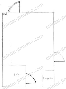 ハイツイワダテ1Fの間取図