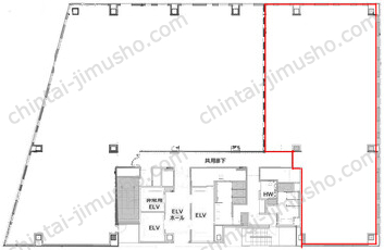日本橋本町M-SQUARE12Fの間取図