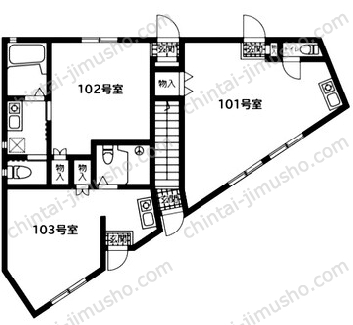 スワン自由が丘1Fの間取図