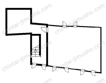 鶴岡ビル3階の間取図