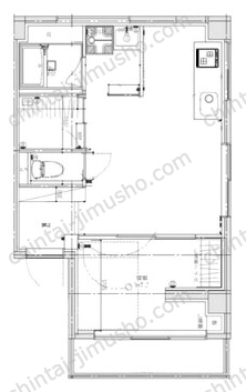 PARKSIDE MABUCHI1階の間取図