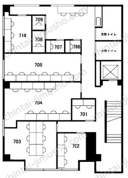 永井ビル7Fの間取図