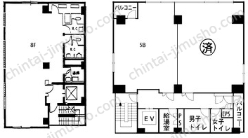 第2AKビル一括の間取図