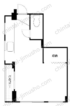 ライオンビル6階の間取図