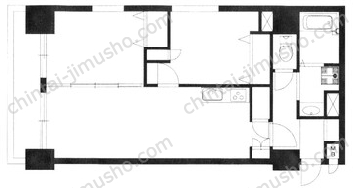アパルトマンイトウ9Fの間取図