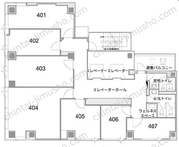 H1O芝公園の間取図
