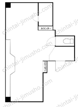 第二中村屋ビル1Fの間取図