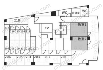 鳳翔ビル／アントレオフィスIFS四ツ谷六番町2Fの間取図
