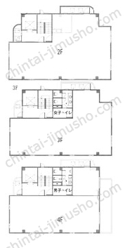 エール春江町ビル4Fの間取図
