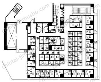 協和ビル（シャンボール門前仲町）／ハローオフィス門前仲町2階の間取図
