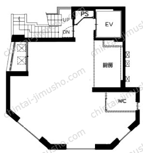 TWG新橋Ⅱ2階の間取図