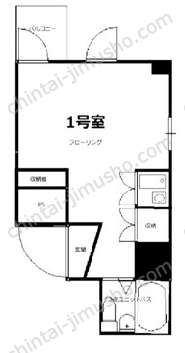 シオン八王子7Fの間取図