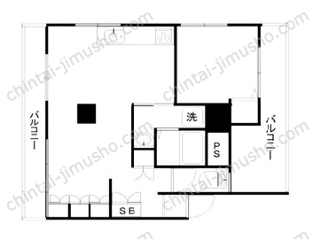 荒井マンション3階の間取図