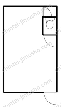 中井ビル3Fの間取図