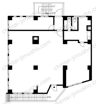 都立大マンション2Fの間取図