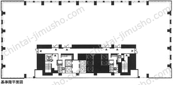 京橋トラストタワー13Fの間取図