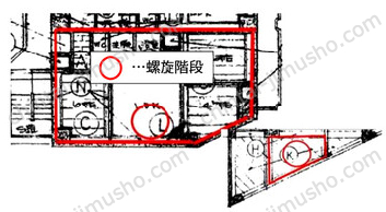 大森北一ハイツ2Fの間取図