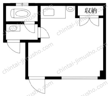佐藤ビル1階の間取図
