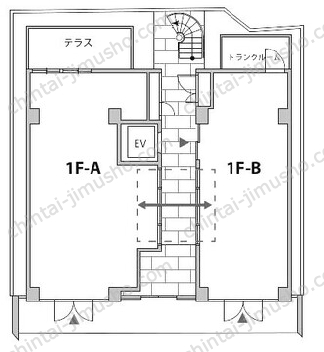 NORTH AOYAMA1Fの間取図