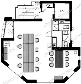 THE V-CITY 新橋3Fの間取図