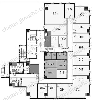 H1O浜松町3Fの間取図