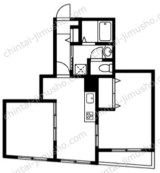 山王メゾンドシエル2Fの間取図