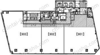 NEWNO・GS新宿9Fの間取図