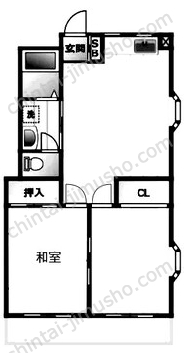 大常ビル4階の間取図
