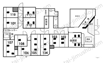 渋谷アムフラット／アントレオフィス渋谷の間取図