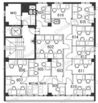 新保ビル／ハローオフィスGINZA6Fの間取図