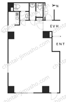 三輪ビル1Fの間取図