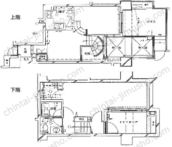 朝日サテライト六本木1Fの間取図
