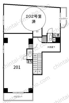 第2石井ビル2Fの間取図