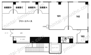 天翔オフィス御茶ノ水の間取図
