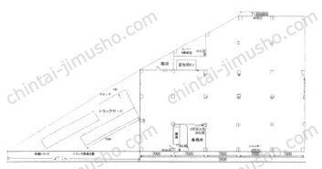 白石町貸倉庫一棟貸の間取図