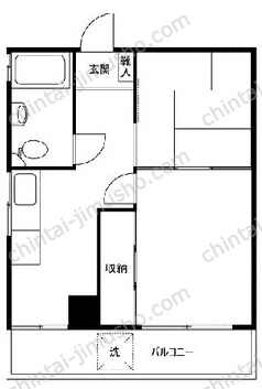 日東ビル5Fの間取図
