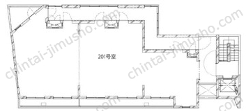 （仮称）三澤ビル本館2Fの間取図