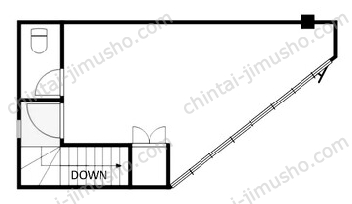 大塚店舗ビル2Fの間取図