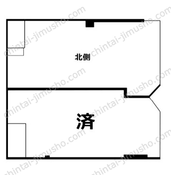 晴見町商店街貸テナント1Fの間取図
