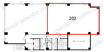 本厚木トーセイビルⅡ2Fの間取図
