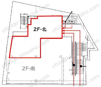 アーバンビル2階の間取図