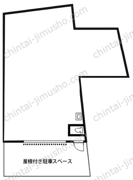 東墨田大型倉庫1Fの間取図